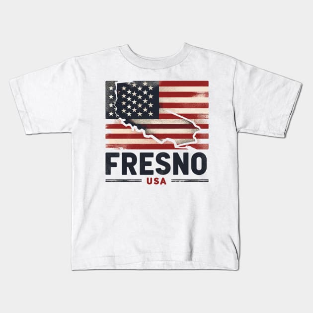 Fresno, California Kids T-Shirt by Vehicles-Art